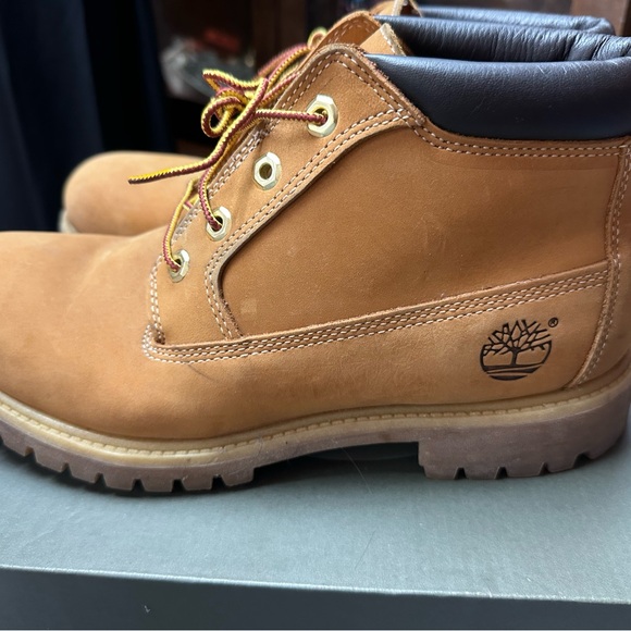 Timberland Timbs Classic Men\'s Tan Waterproof Boots Wheat Nubuck 10 Exc W BOX main image 4